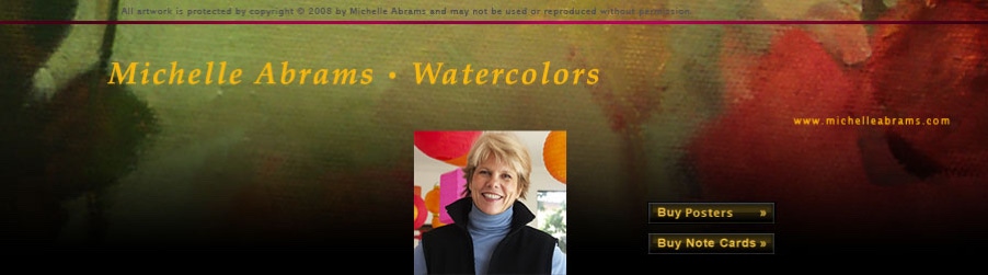 Michelle Abrams Watercolors Title Bar